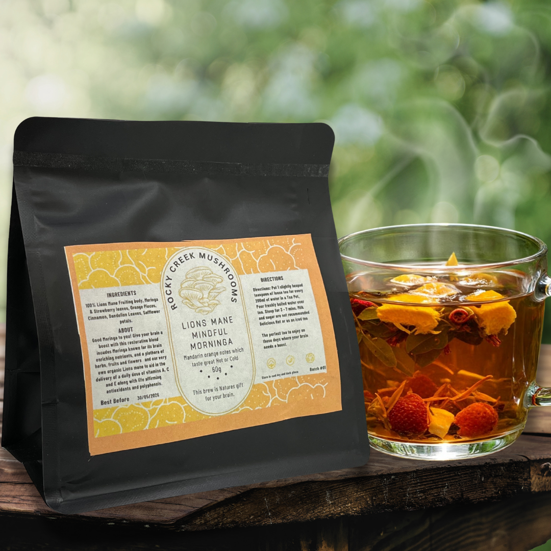 Lions Mane Mindful Moringa Herbal Tea