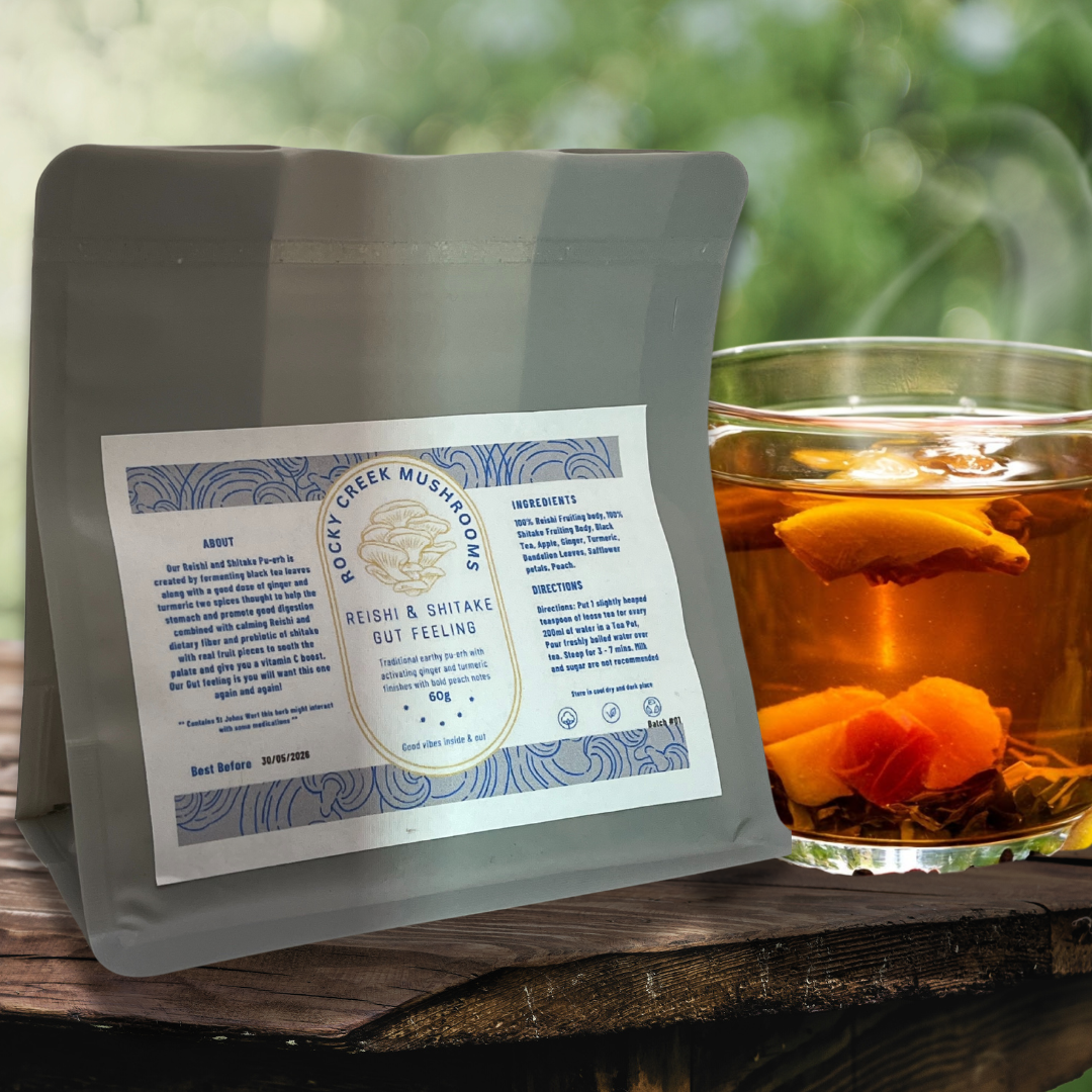 Reishi and Shitake Gut Feeling Herbal Tea