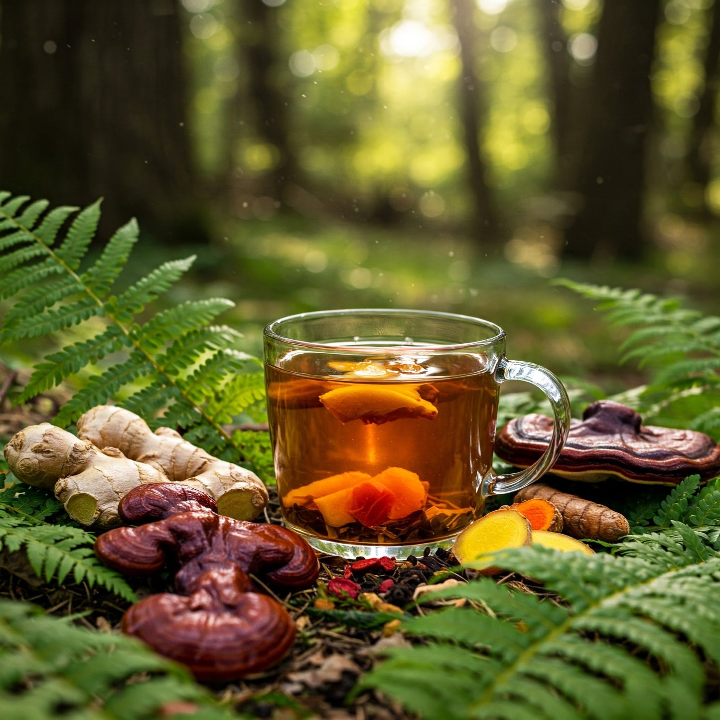 Reishi and Shitake Gut Feeling Herbal Tea